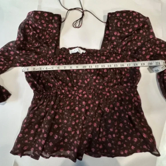 ASTR The Label Floral Print Smocked Babydoll Top‎ - Size XL - NEW With Tags. - Picture 11 of 16